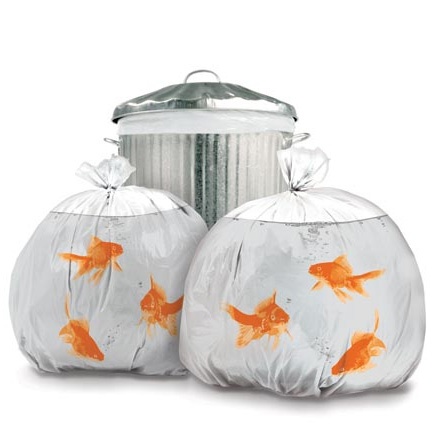 Goldfish Garbage Bags by Suck UK - Spark Living - online boutique for unique hom...