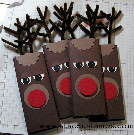 Rudolph Wrapped Hershey Bar