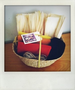 cornhusk gift basket