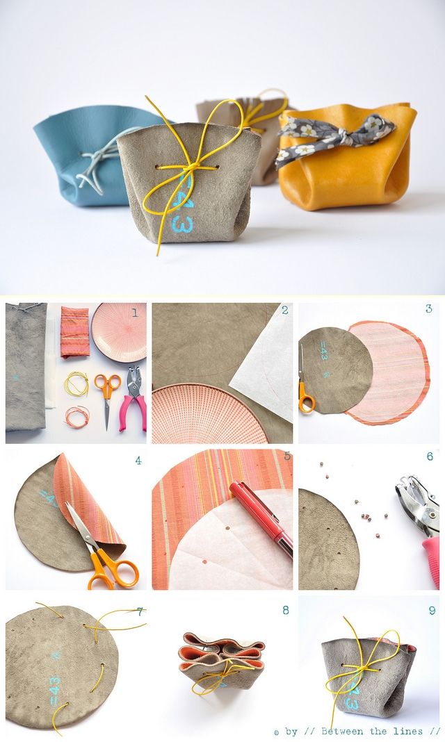 simple drawstring coin purse for wrapping little treasures