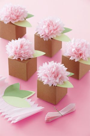 sweet floral favor boxes