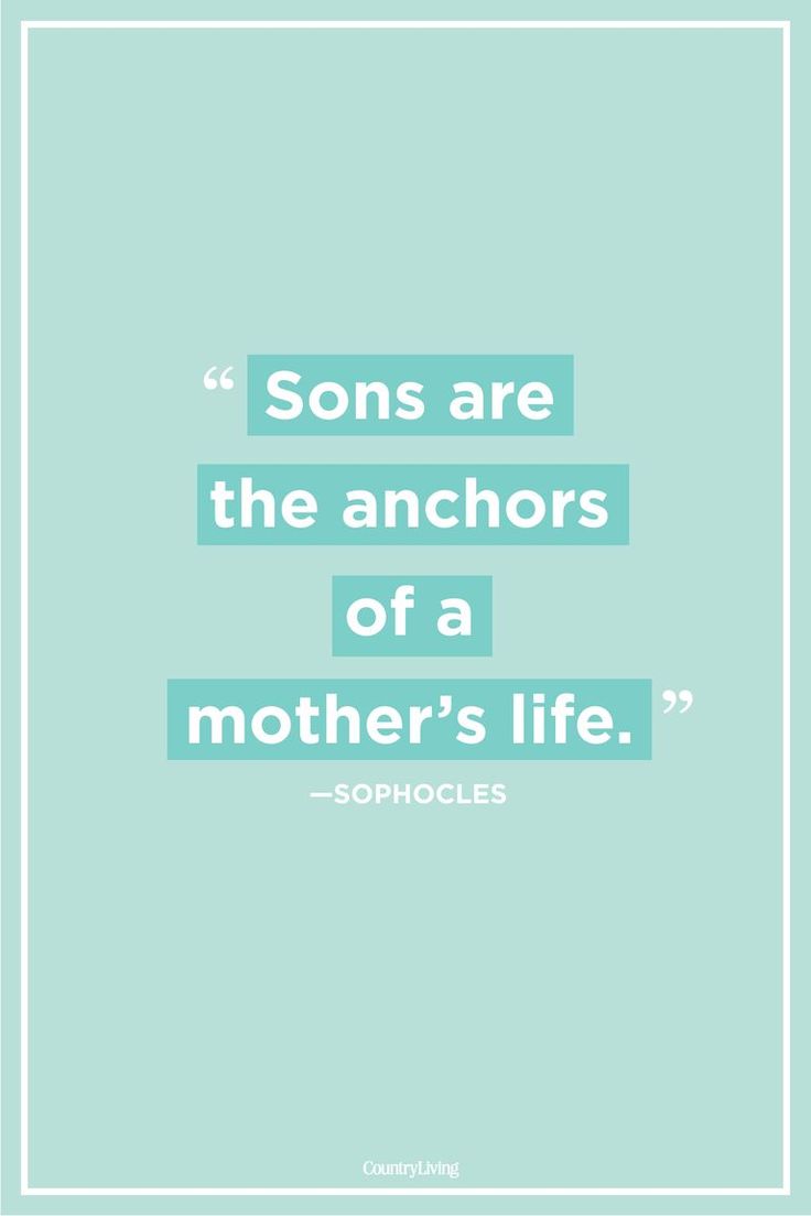 Always keeping Mom grounded, her son is the anchor of her life.  #mothersday #qu...
