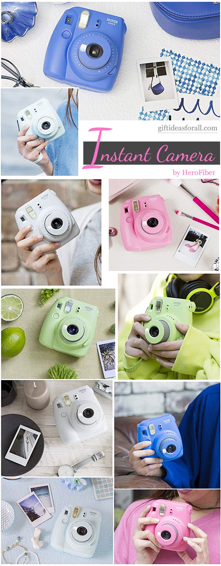 Compact and cute instant film camera for moms who cherish memories. #Gifts #Moth...