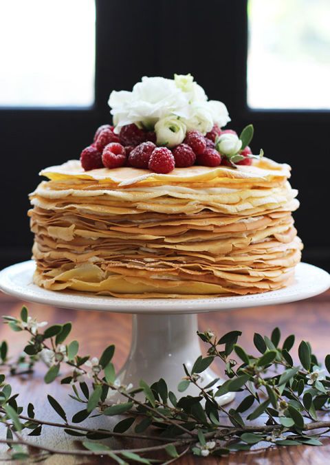Serve this crepe cake for Mom at her Mother's Day brunch. We guarantee she&#...