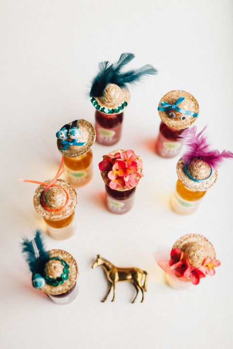 DIY Drink Hats:  Though originally dreamed up for the Kentucky Derby, we're ...