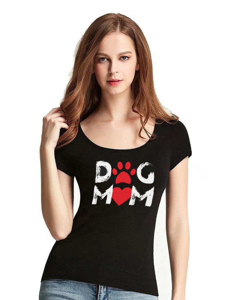Dog Lover Mom t shirts for women