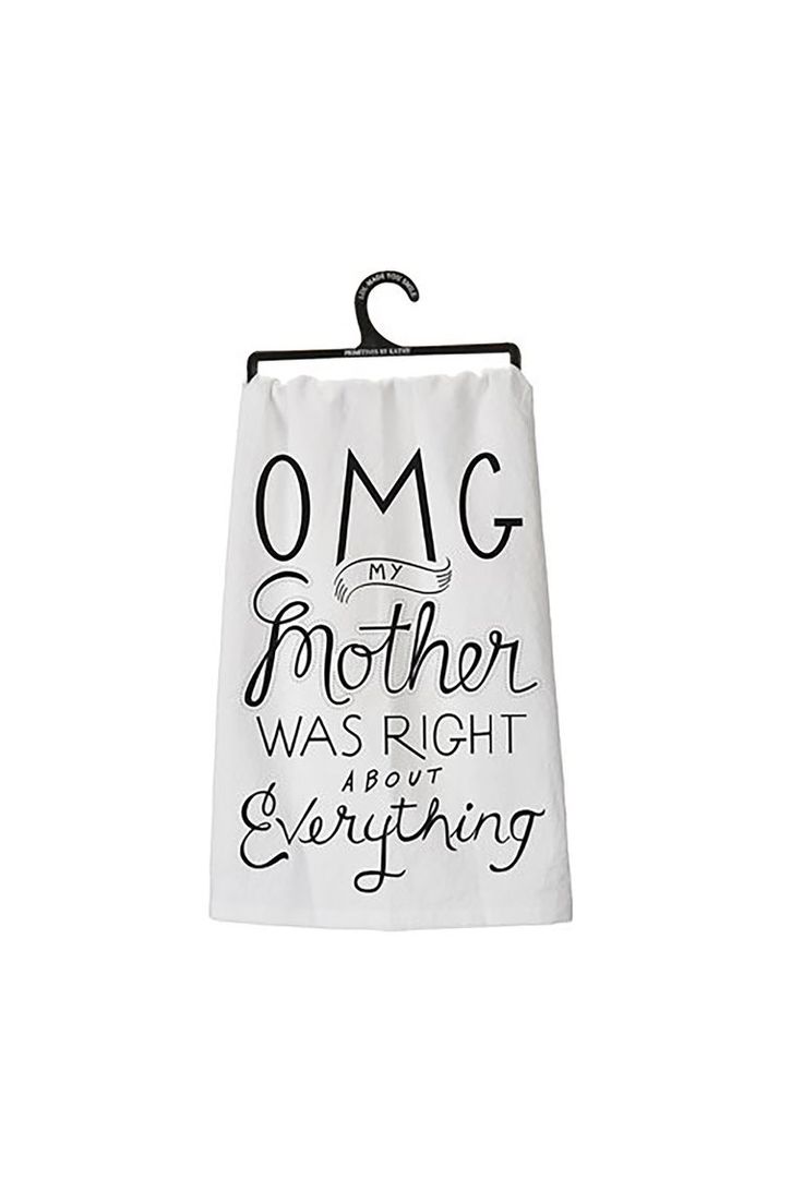 Mom will be sure to smile on Mother's Day when she uses these fun dish towels.  ...