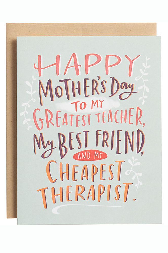 Thank Mom for all her free advice with this funny Mother's Day card.  #mothersda...
