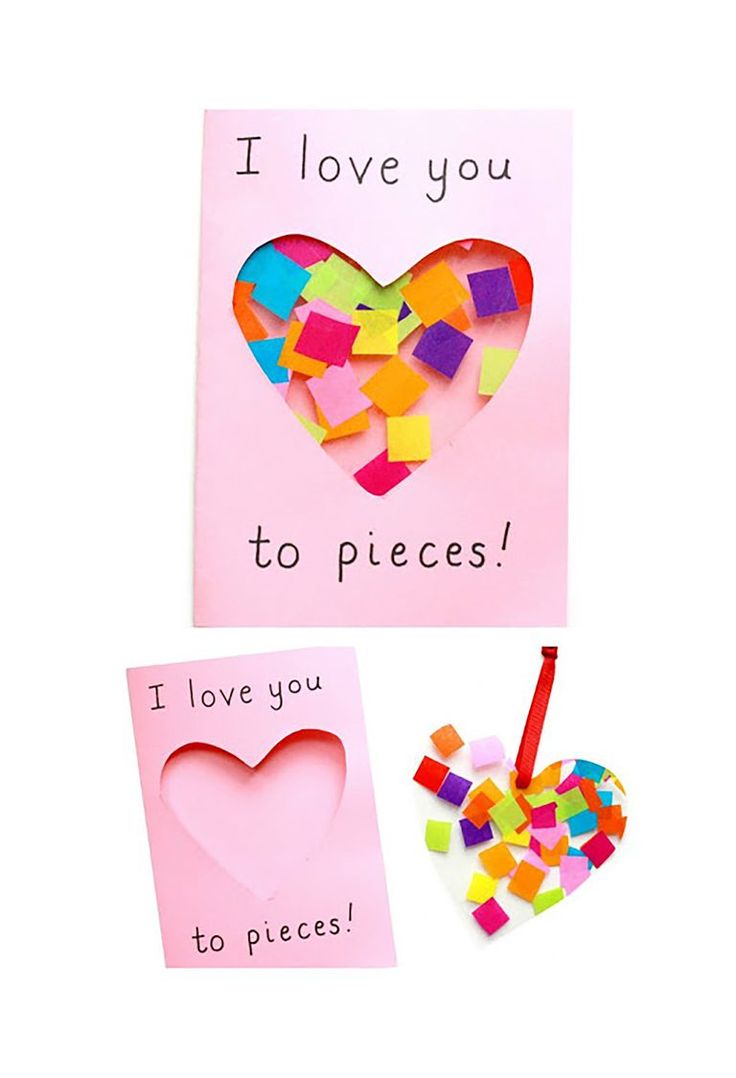 This cute Mother's Day craft doubles as a card and a sun catcher.  #mothersday #...