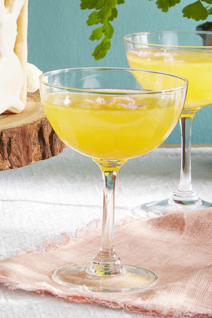 Upgrade your everyday mimosa with Lillet blanc and edible flavors.  #recipe #dri...