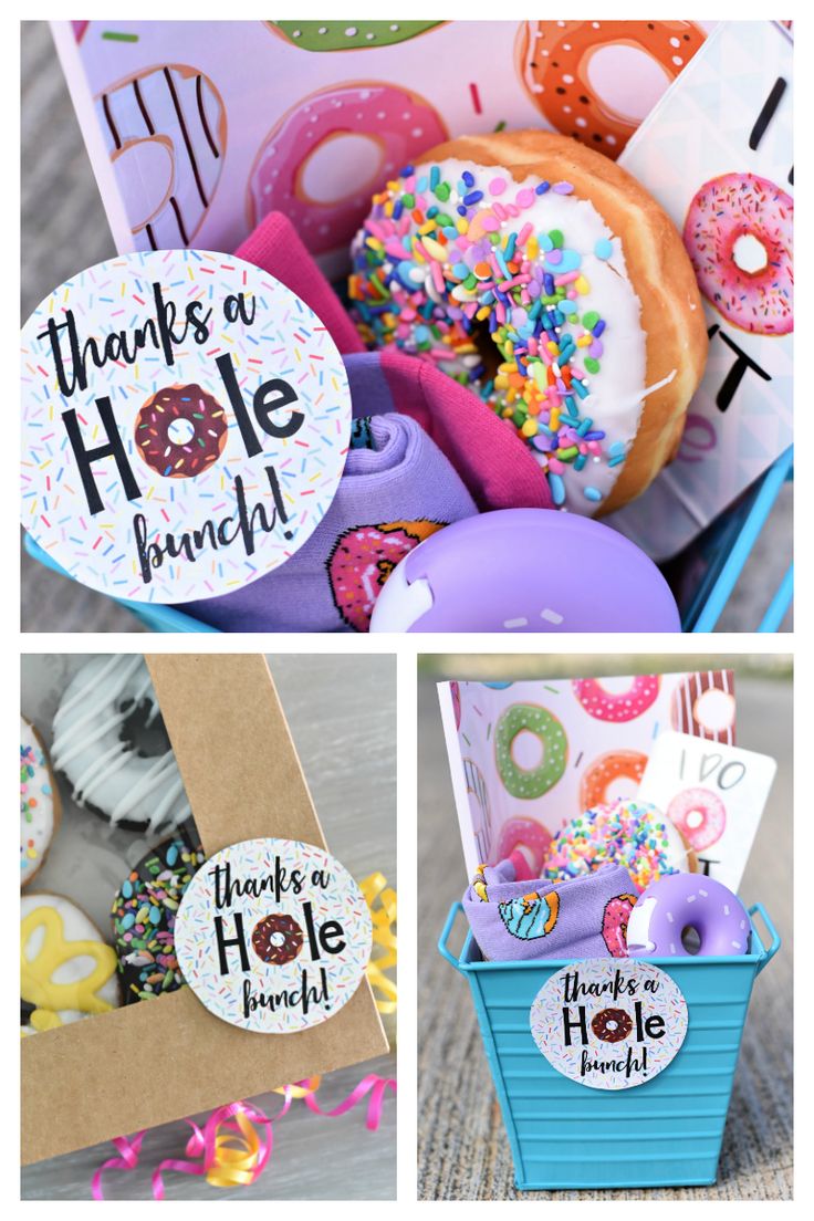 Donut Thank You Gift-Whether it's a teacher gift or something to say thanks to a...