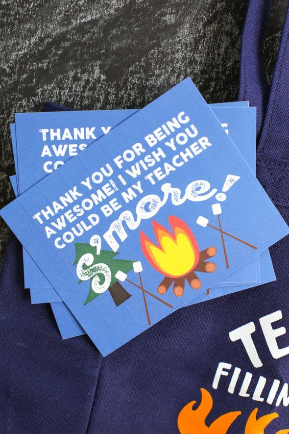 Fun gift idea for teacher appreciation week. Who doesn't love s'mores? #OurBestB...