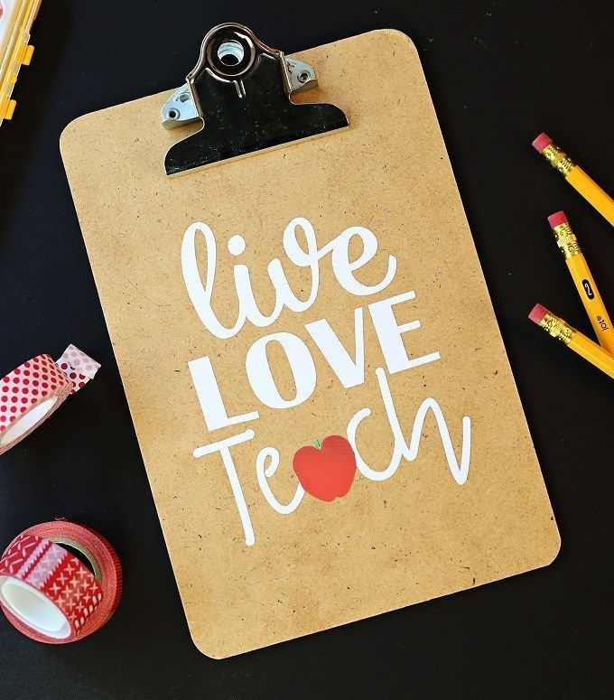 VIDEO - Make this easy and darling clipboard for Teacher Appreciation! Or put it...