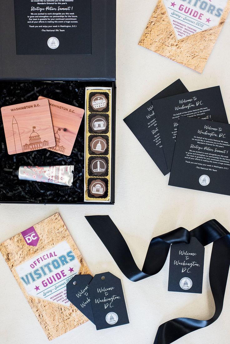 CORPORATE EVENT GIFTS// Welcome to Washington DC corporate event gift boxes in b...