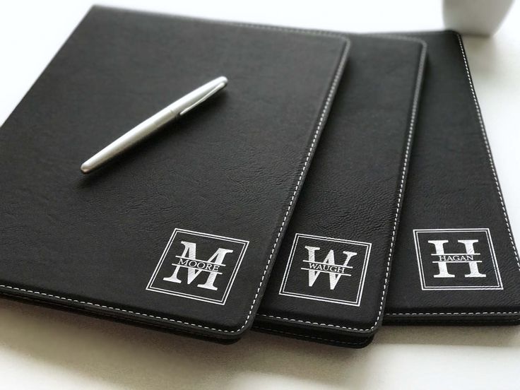 Personalized Leather Padfolio, Corporate Gift, Husband Gift, Boyfriend Gift, Mon...