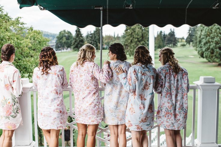 Bridesmaid Robes - Portland, Oregon Waverley Country Club Wedding