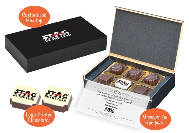 Corporate Gifts Ideas For Employees (6 Chocolates - 100 Box)