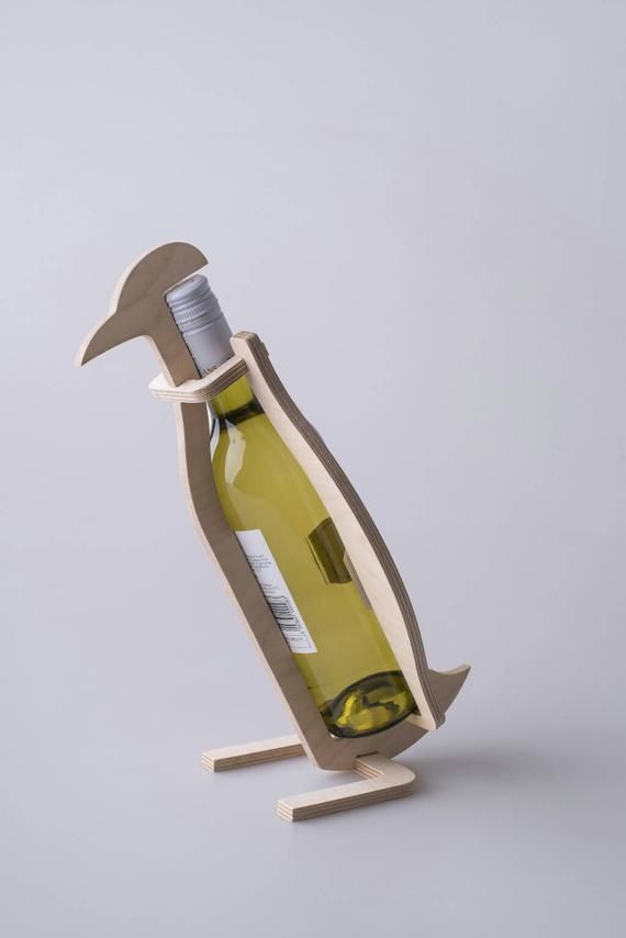Penguin Gift, Penguin Wine Holder, Cool Wine Racks, Flat Pack, Gift, House Warmi...