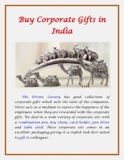 The corporate gifts act as a bonding between the employer and the employees of t...