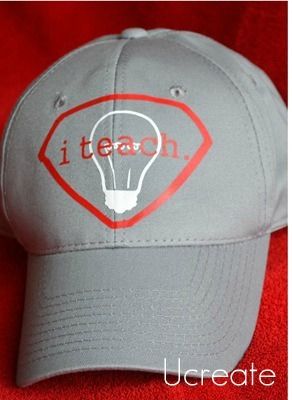 Becky from Ucreate shared this DIY Hat idea for a male teacher.  Great Teacher A...