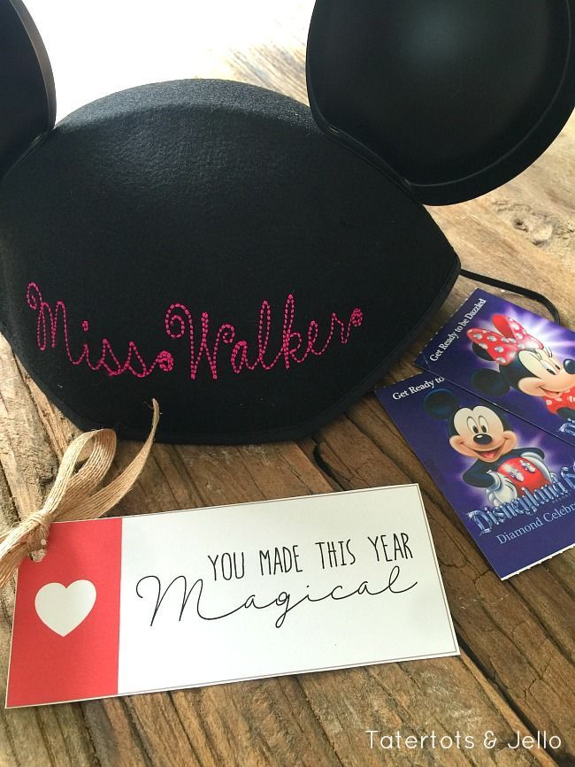Disney-inspired magical teacher appreciation gift tags. Pair them with a Disney ...