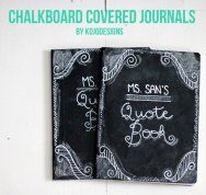 How to make chalkboard journals by Kojo Designs
