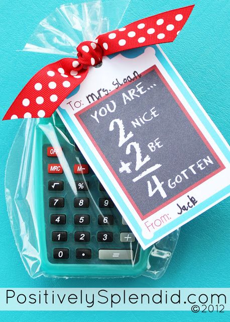 Personalized Calculator with free printable {Teacher Appreciation} | Skip To My ...