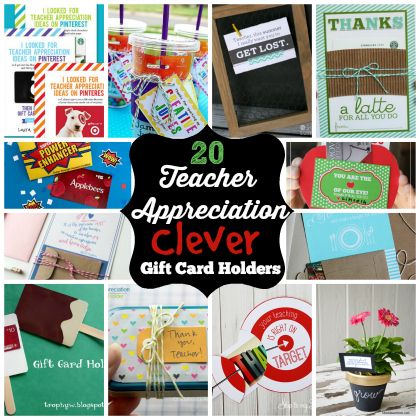 Put A Gift Card On It: 20 Teacher Appreciation Gift Card Holders #teacher #appre...