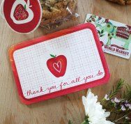 Teacher Appreciation Card and Gift Tag Set