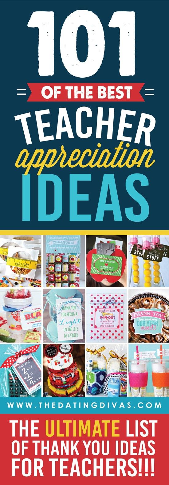 Teacher Appreciation Week - 101 Teacher Appreciation Ideas