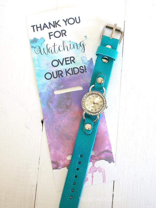 Thank you for watching over our kids- teacher appreciation gift idea #gift #teac...