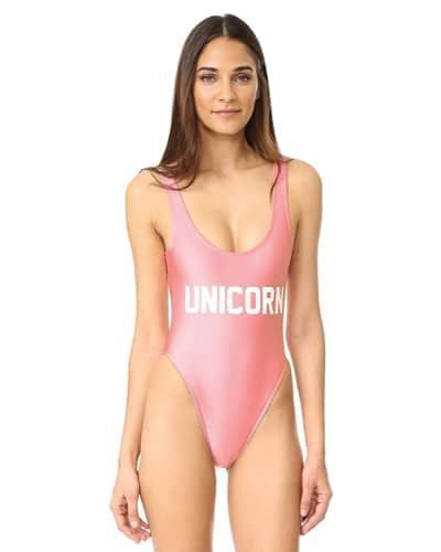 Lovely pink unicorn one piece swimsuit (cute swimsuits for teens)