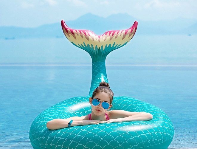 Mythical Mermaid Pool Float for the aspiring mermaid. Summer activities for teen...