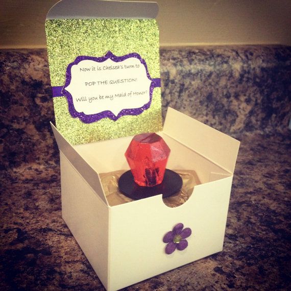 BEST way to ask your bridal party to be in your wedding! Pop the question with a...