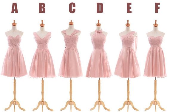 Custom made Bridesmaid Dress  pink by GoldenBridalsDresses on Etsy, $59.00