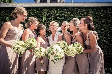 If you want the same dress for your bridesmaids, give them the option of what le...