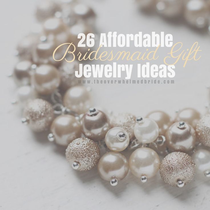 Jewelry is always a good idea of a bridesmaid gift, even that if means picking o...
