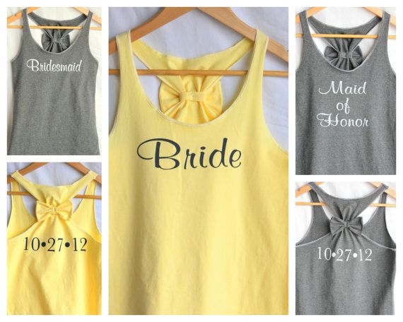 OMG love the back of these.  In colors of the wedding for the bridesmaids