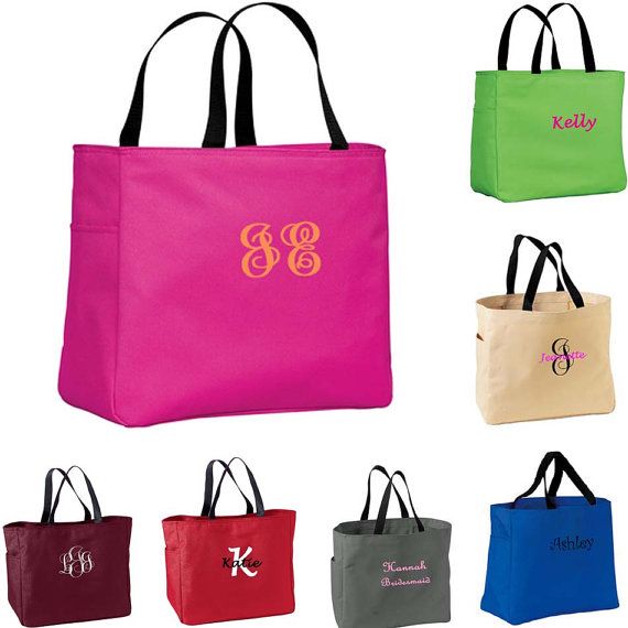 Personalized Bridesmaid Gift Tote Bag by PersonalizedGiftsbyJ, $7.00
