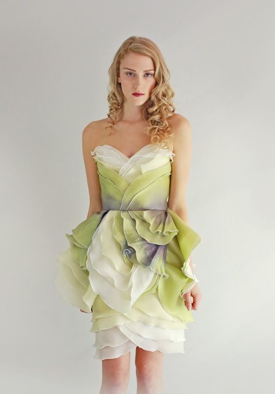 Unique, architectural bridesmaid dress  www.theoverwhelme... 