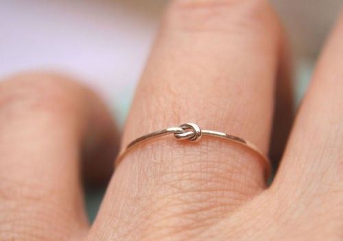 a thank you for helping me tie the knot ring for bridesmaids. so cute, yet so si...