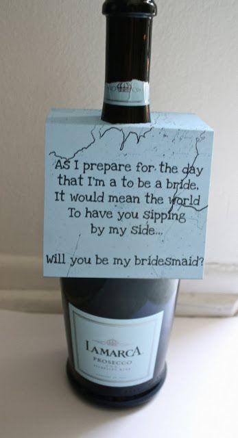 cute way to ask your bridesmaids!