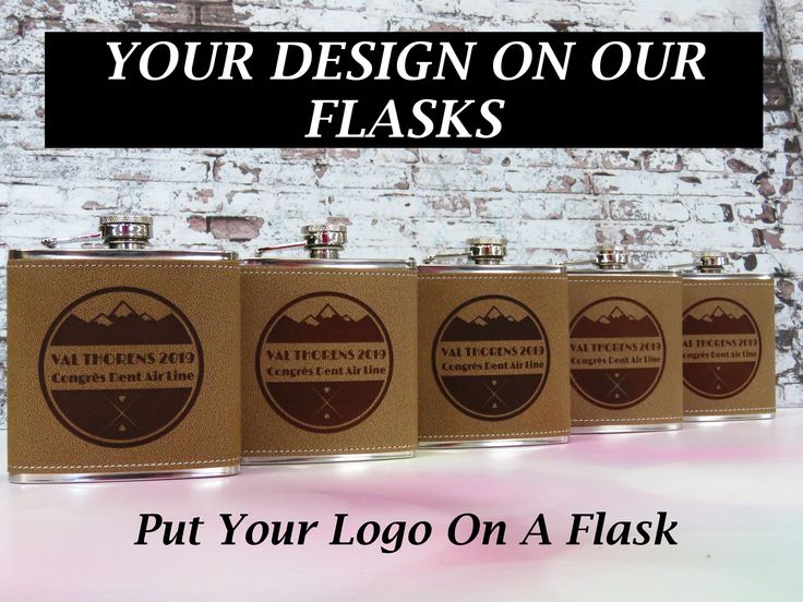 CUSTOM LOGO FLASKS, Perfect Company or Corporate Gifts, Promotional Items for Bu...