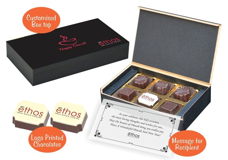 Corporate Gifts Ideas For Employees (6 Chocolates - 100 Box)