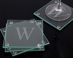 Corporate Gifts Ideas : Mr. & Mrs. Glass Coasters
