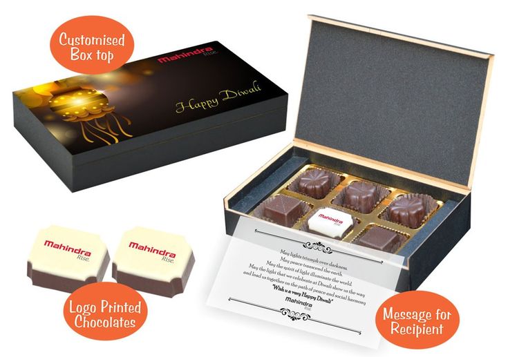 Corporate Gifts India Online (6 Chocolates - 100 Box)
