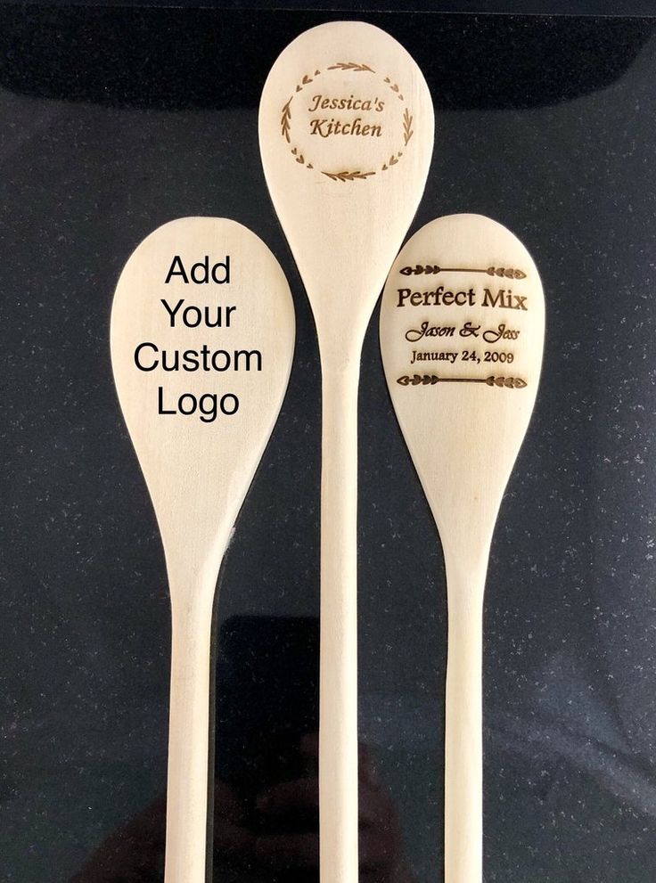 Custom Engraved Wood Spoons