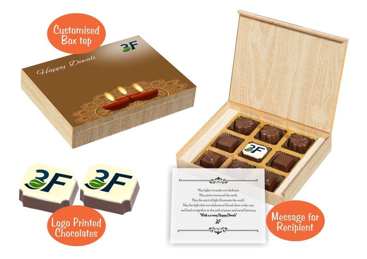 Diwali corporate gifts (9 Chocolates - 100 Box)