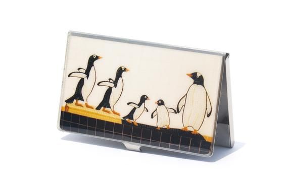 CARD CASE - Penguin Card Case, NYC Photo Card Case, Corporate Gift,Graduation Gi...