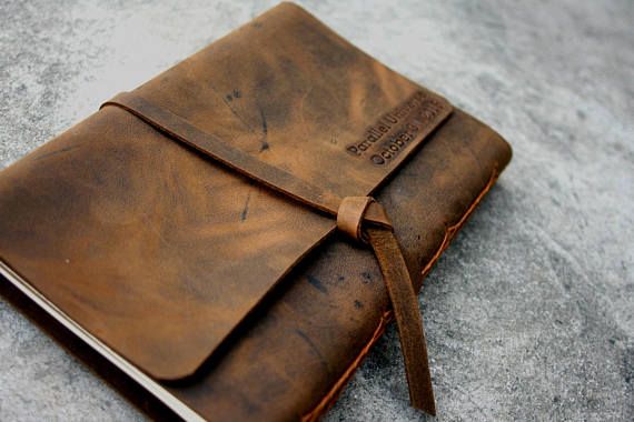 Personalized Leather Journal Handmade Sketchbook Journal